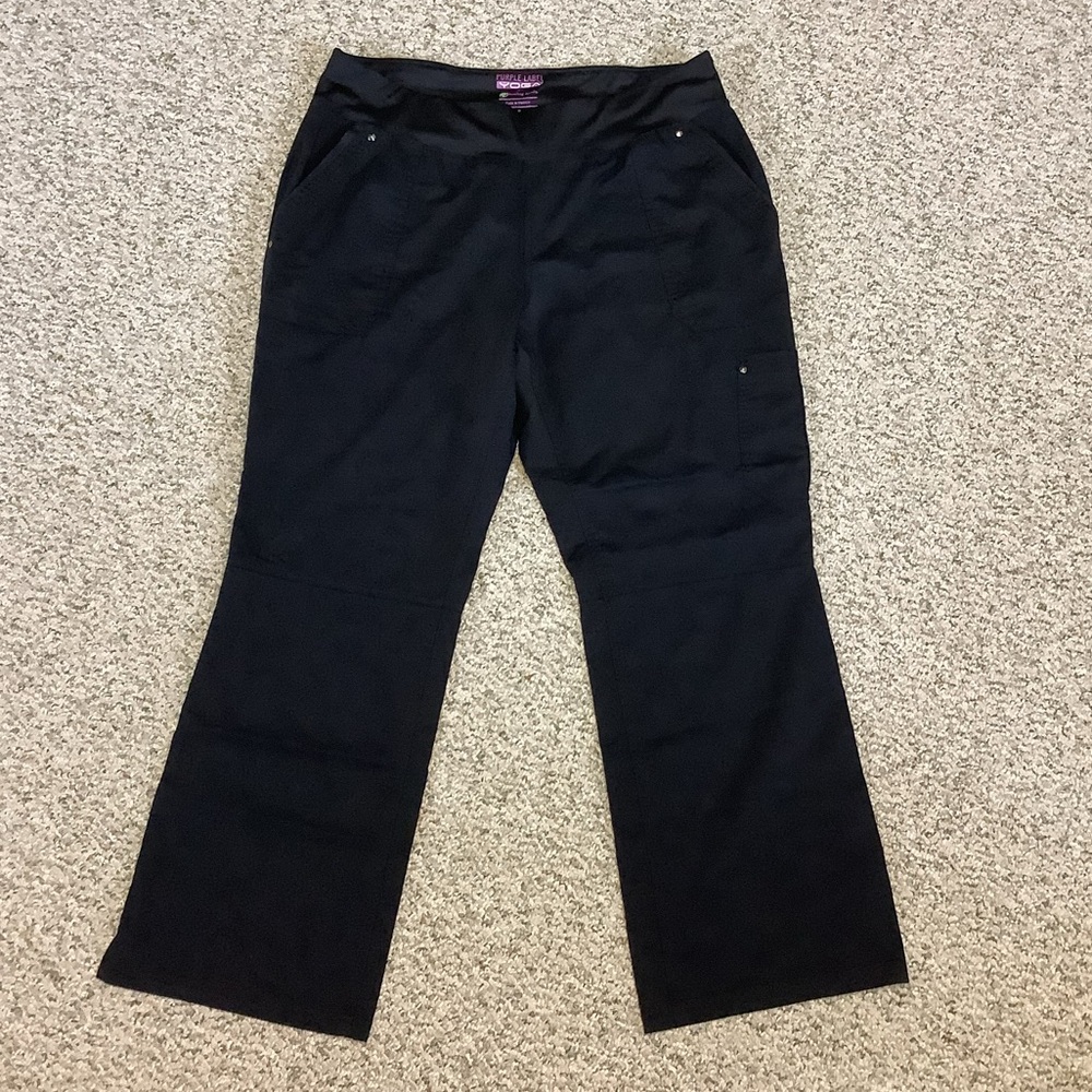 Purple Label YOGA Scrub Pants, Large Petite